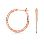 18ct Rose Gold Diamond Earrings 0.25CT