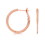 18ct Rose Gold Diamond Earrings 0.25CT