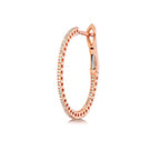 18ct Rose Gold Diamond Earrings 0.25CT