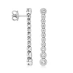 18ct White Gold Diamond Earrings 0.79CT