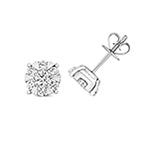 18ct White Gold Diamond Earrings 1CT