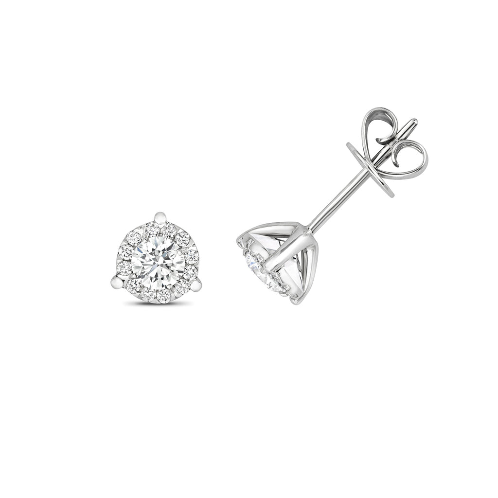 18ct White Gold Diamond Earrings 0.5CT
