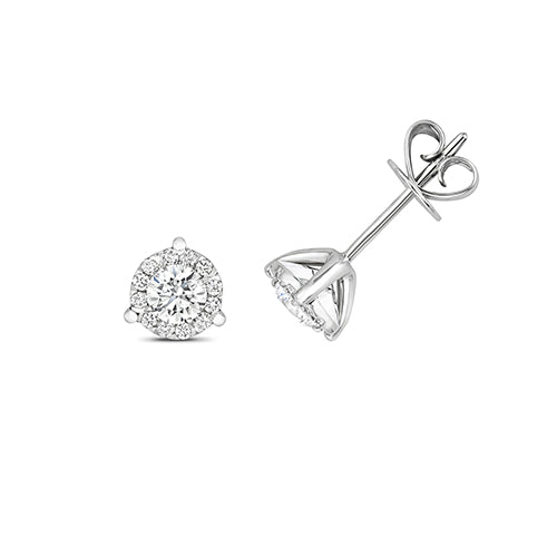 18ct White Gold Diamond Earrings 0.5CT