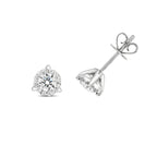 Clustdlysau Diemwnt Aur Gwyn 18ct 0.61CT