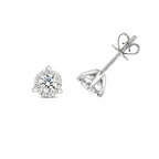 Clustdlysau Diemwnt Aur Gwyn 18ct 0.61CT