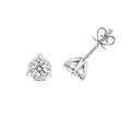 Clustdlysau Diemwnt Aur Gwyn 18ct 0.61CT