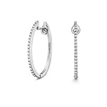 Clustdlysau Diemwnt Aur Gwyn 18ct 0.24CT
