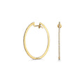 Clustdlysau Diemwnt Aur Melyn 18ct 0.51CT