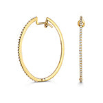 Clustdlysau Diemwnt Aur Melyn 18ct 0.51CT