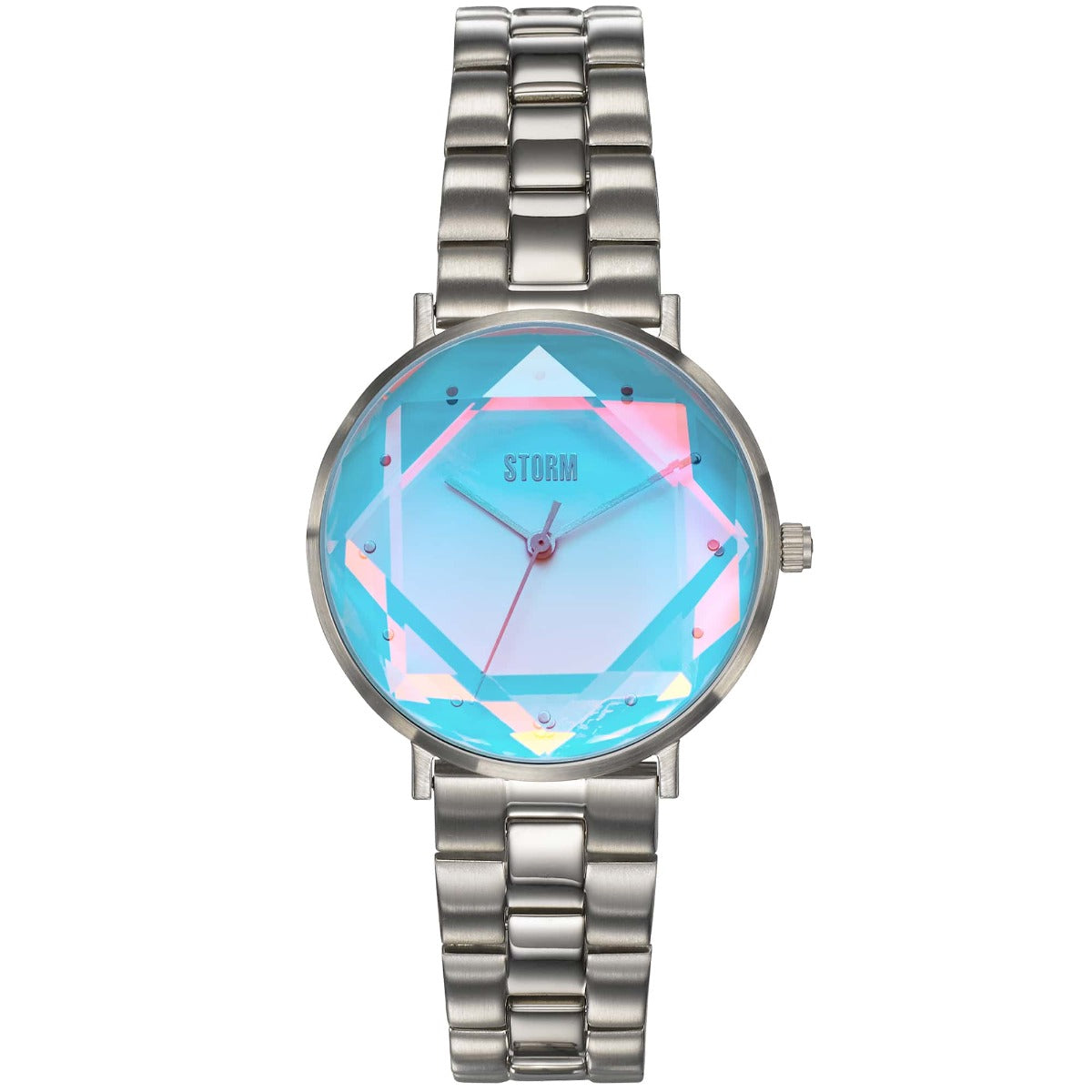 STORM ELEXI LAZER AQUA Ladies Watch with Blue Dial and Silver Bracelet 47504/AQ