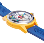 The Electricianz Nylon THE CABLE Z Mens Watch with Blue Rubber Strap ZZ-A1A/02