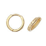 Clustdlysau Aur Melyn 9ct