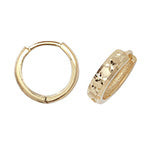 Clustdlysau Aur Melyn 9ct