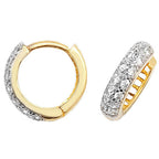 Clustdlysau Aur Melyn 9ct