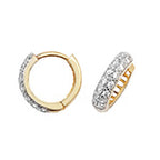 Clustdlysau Aur Melyn 9ct