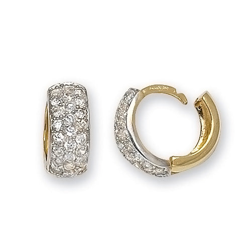 Clustdlysau Aur Melyn 9ct