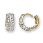 Clustdlysau Aur Melyn 9ct