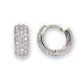 Clustdlysau Aur Gwyn 9ct