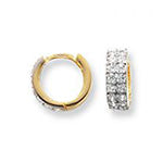 Clustdlysau Aur Melyn 9ct