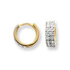 Clustdlysau Aur Melyn 9ct
