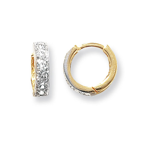Clustdlysau Aur Melyn 9ct