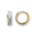 Clustdlysau Aur Melyn 9ct