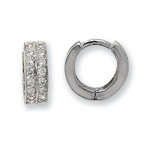 9ct White Gold Earrings