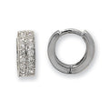 9ct White Gold Earrings