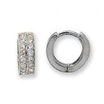 9ct White Gold Earrings