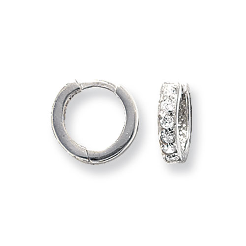 9ct White Gold Earrings