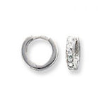9ct White Gold Earrings
