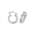9ct White Gold Earrings