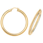 9ct Yellow Gold Earrings 40mm