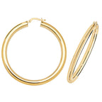 9ct Yellow Gold Earrings 40mm