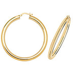 9ct Yellow Gold Earrings 40mm