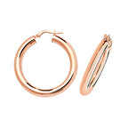 9ct Rose Gold Earrings 25mm