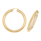 9ct Yellow Gold Earrings 40mm