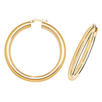 9ct Yellow Gold Earrings 40mm