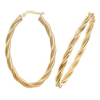 Clustdlysau Aur Melyn 9ct