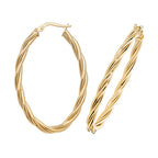 Clustdlysau Aur Melyn 9ct