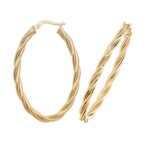 Clustdlysau Aur Melyn 9ct