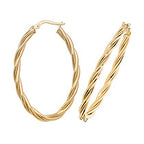 Clustdlysau Aur Melyn 9ct