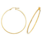 9ct Yellow Gold Earrings 40mm