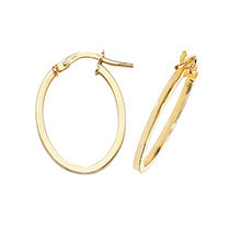 Clustdlysau Aur Melyn 9ct
