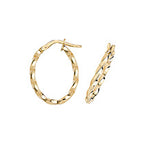 Clustdlysau Aur Melyn 9ct