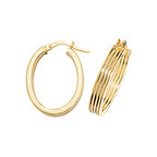 Clustdlysau Aur Melyn 9ct