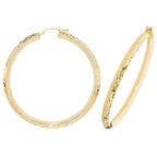 9ct Yellow Gold Earrings 40mm