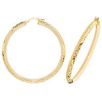9ct Yellow Gold Earrings 40mm