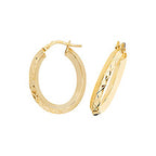 Clustdlysau Aur Melyn 9ct