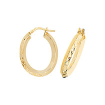 Clustdlysau Aur Melyn 9ct